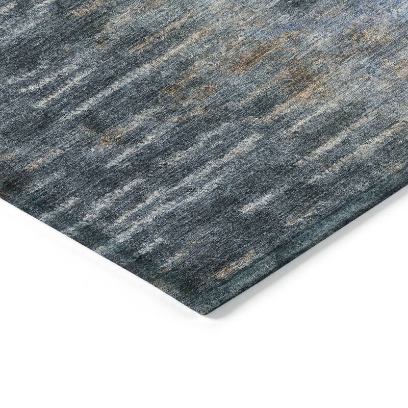 Machine Washable Indoor/ Outdoor Contemporary Ombre Chantille Rug