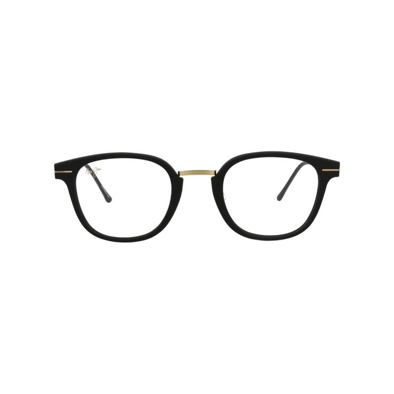 Maui Jim Round-Frame Nylon Optical Frames - Black Gold Transparent - N/A