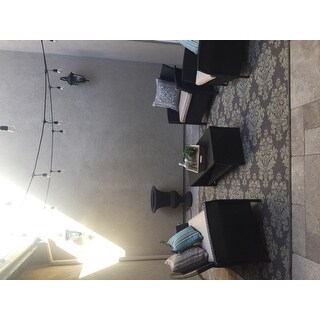 Santa Lucia Outdoor 4-piece Brown Wicker Conversation Set with Cushions by Christopher Knight Home