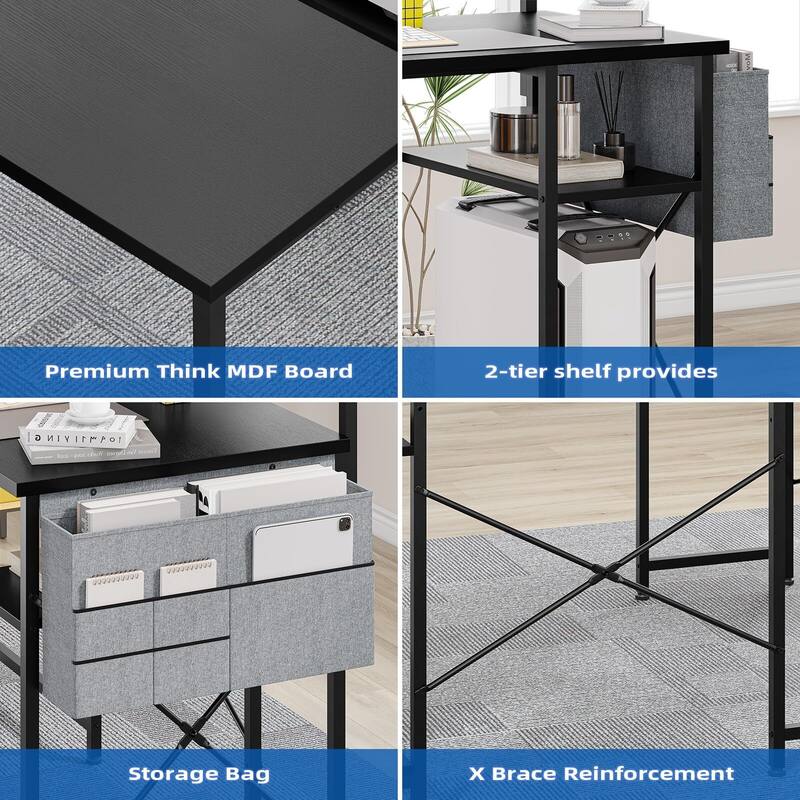 L Shaped Gaming Computer Desk