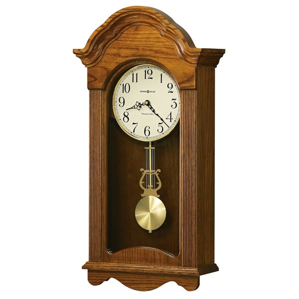 slide 4 of 3, Howard Miller Jayla Oak Grandfather-style Wall Clock Oak