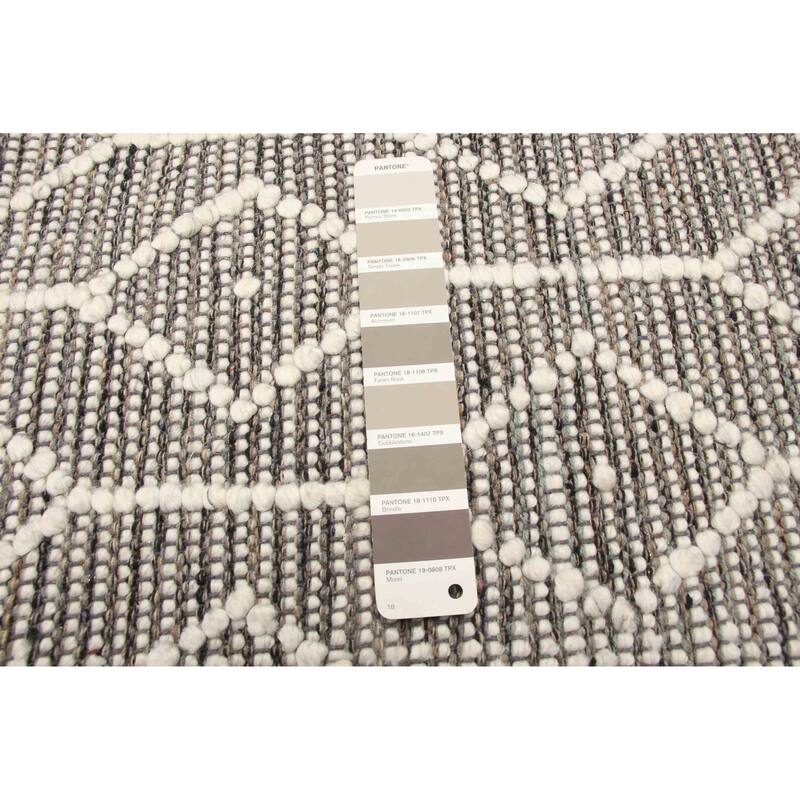 ECARPETGALLERY Braid weave Sienna Brown Wool Rug - 5'1 x 8'1