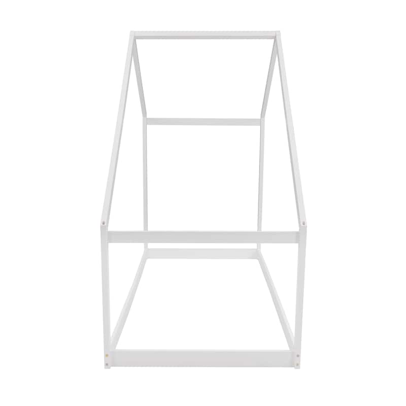 Solid Wood House Bed with Roof for Kids