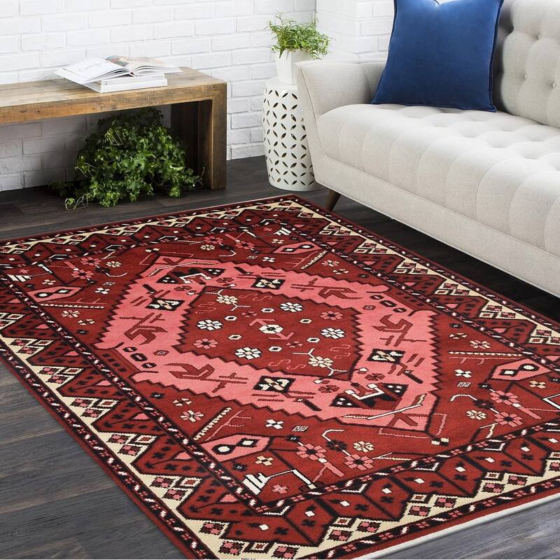 Overton Handmade Boho Southwestern Area Rug - 3' x 5'