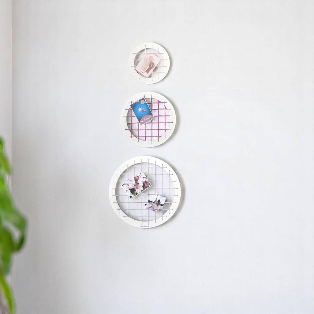 Talok Memory Board Wall Decor 3 Pieces - Pink