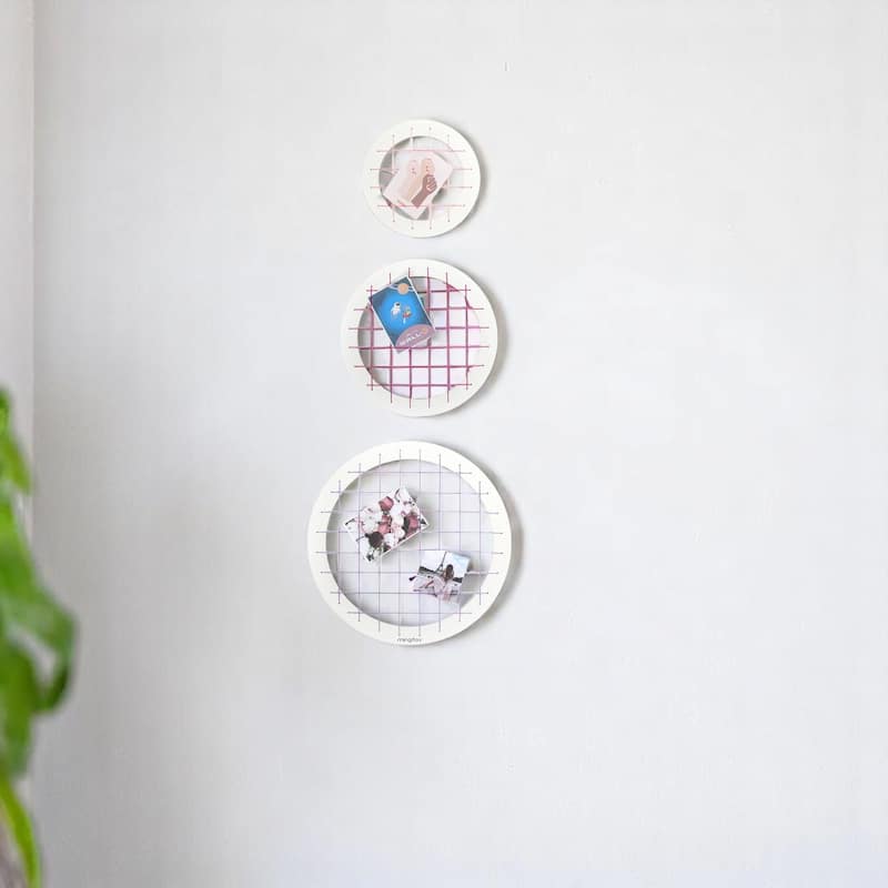 Talok Memory Board Wall Decor 3 Pieces - Pink