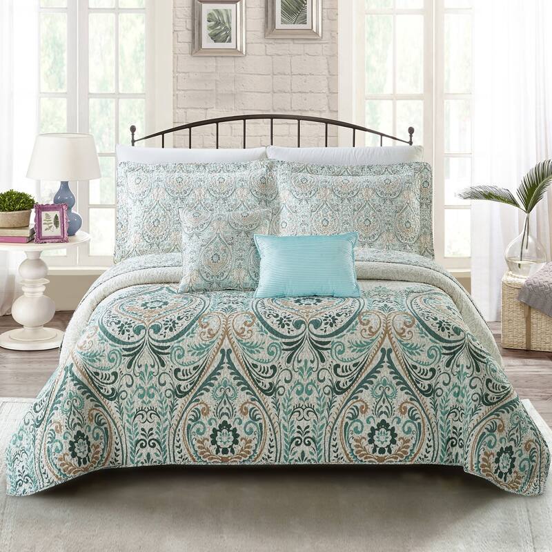 Serenta Visionary Microfiber 5-piece Quilt Set