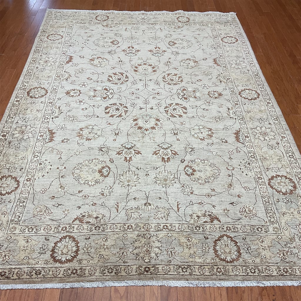 HERAT ORIENTAL Handmade Oushak Wool Rug - 6'7" x 9'8"