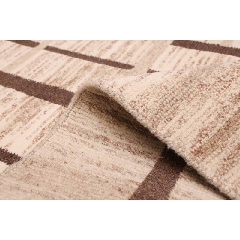 ECARPETGALLERY Hand-knotted Opulence Ivory, Tan Wool Rug - 7'11 x 9'11