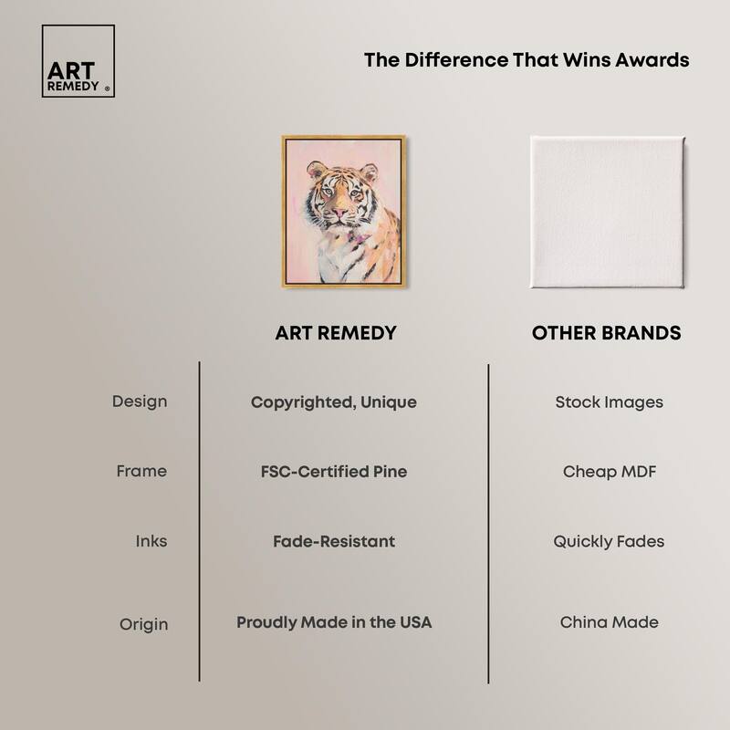 Quiet Tiger Canvas by Art Remedy