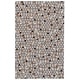 preview thumbnail 4 of 2, Canady Handmade Mosaic Leather Rug, Wolf Gray/Rust, Area Rug