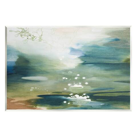Stupell Industries Water Surface Landscape Bubbles Wall Plaque Art by Tara Leaver