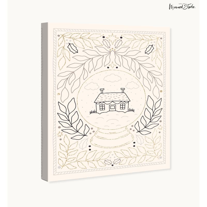 Wynwood Studio Canvas Holiday and Seasonal The White Christmas Glam White Glam Wall Art Canvas Print