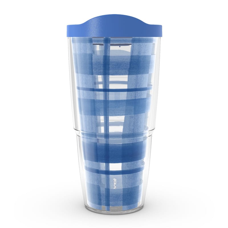 Tervis Blue Denim Made in USA Double Walled Insulated Travel Tumbler, Classic - 24oz