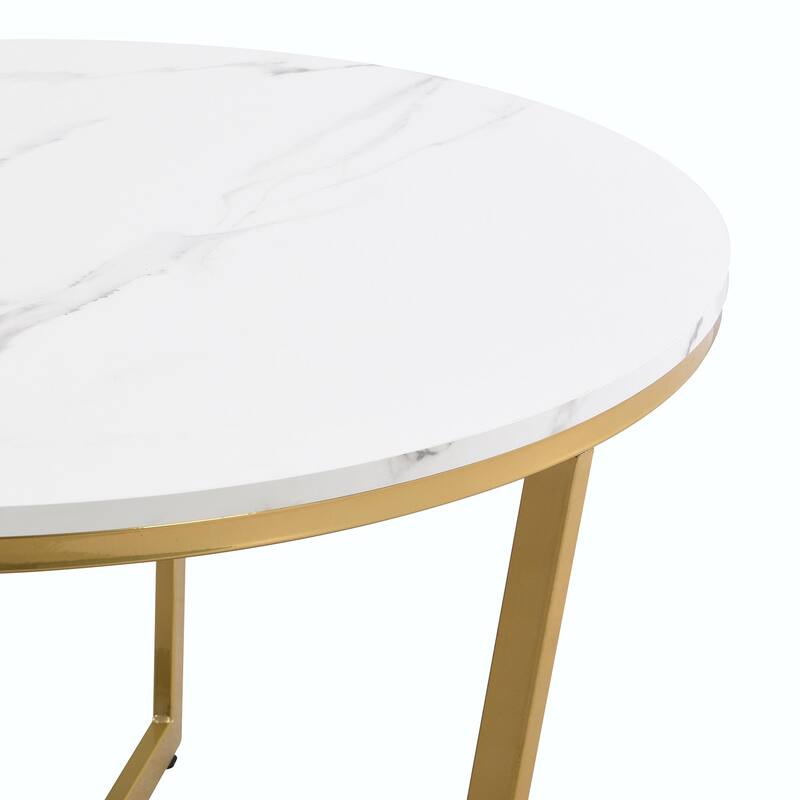 Modern 2-Piece Nesting Coffee Table Set