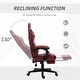 preview thumbnail 23 of 25, Vinsetto Gaming Chair Racing Style Office Ergonomic Chair Adjustable Height Swivel Recliner High Back PC Computer Desk Chair