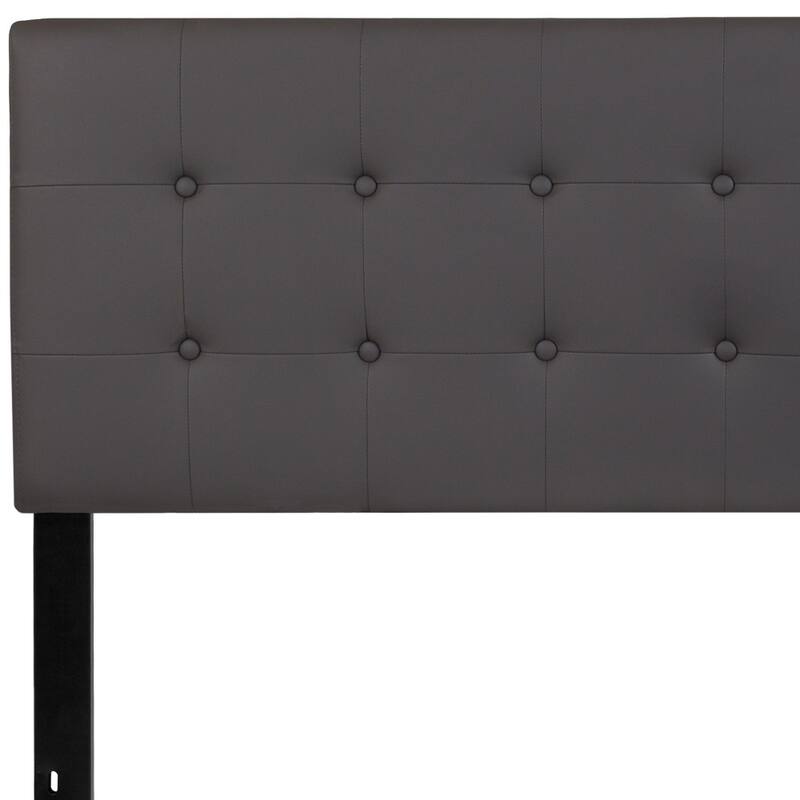 Button Tufted Upholstered Headboard