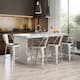 Andeworld farmhouse bar stools ,counter height bar stools set of 4 - Set of 4