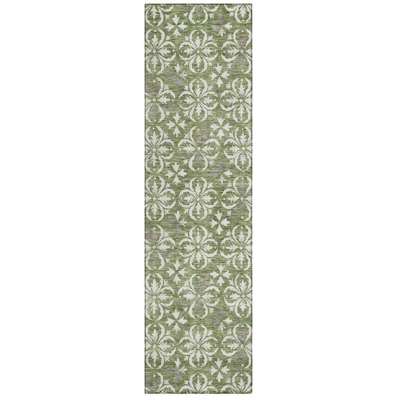Machine Washable Indoor/ Outdoor Chantille Traditional Medallion Rug