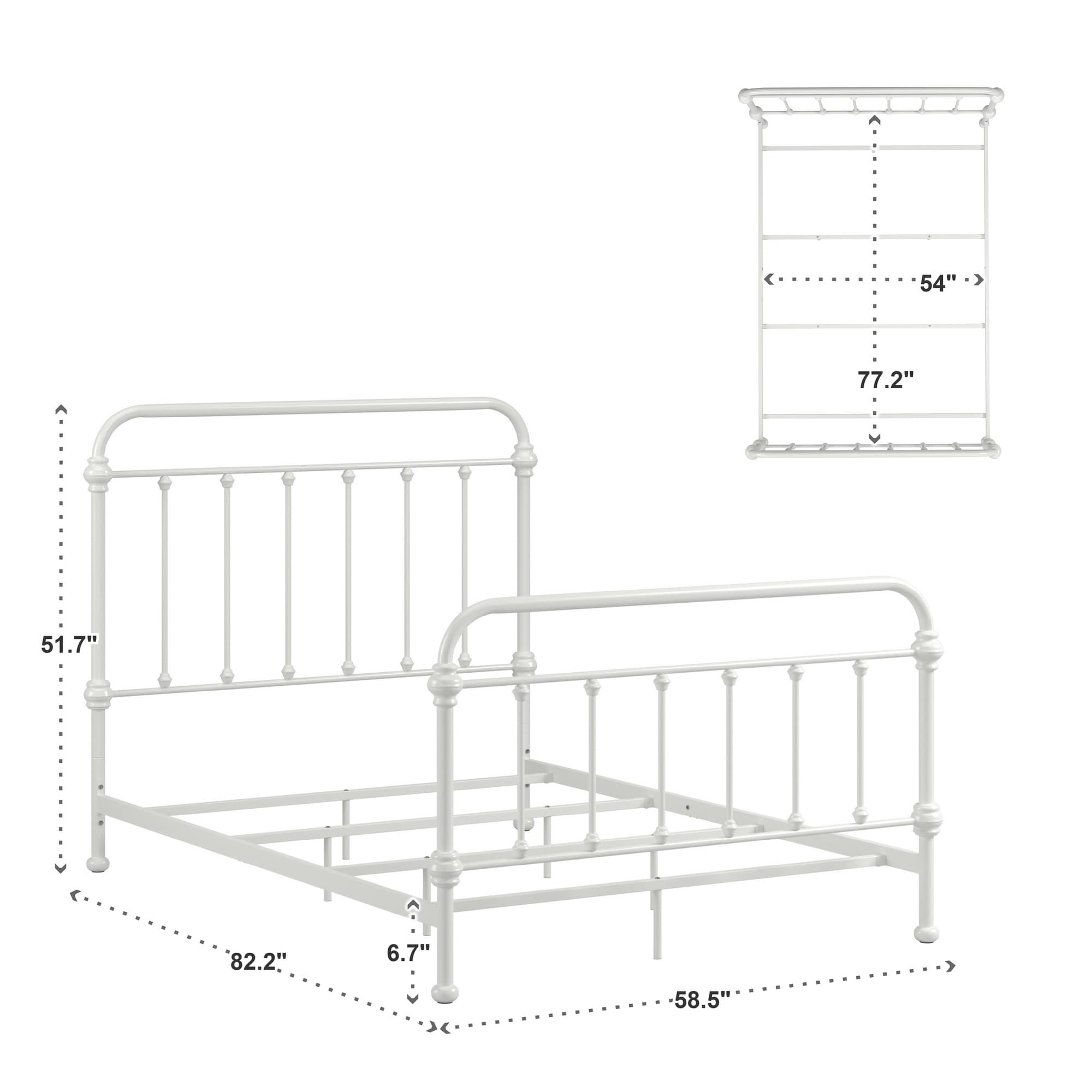Giselle Victorian Iron Metal Bed by iNSPIRE Q Classic - On Sale