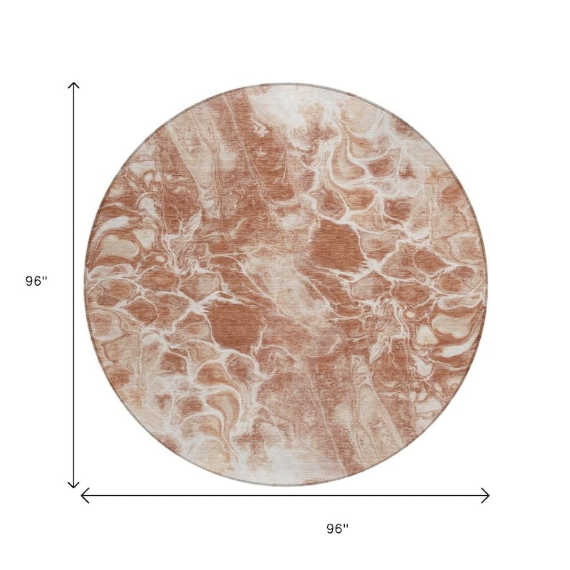 HomeRoots Abstract Transitional Rectangle Outdoor Rug