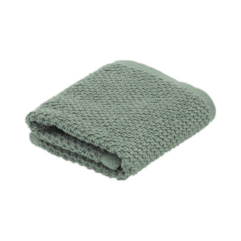 Linery & Co. Luxury Cotton Textured Bath Towel - Washcloth - Eucalyptus