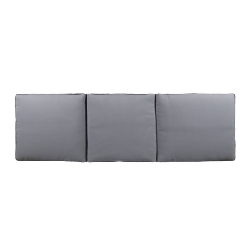 Roomfitters Outdoor Wooden Chaise Lounge with Adjustable Backrest and Cushion, Grey