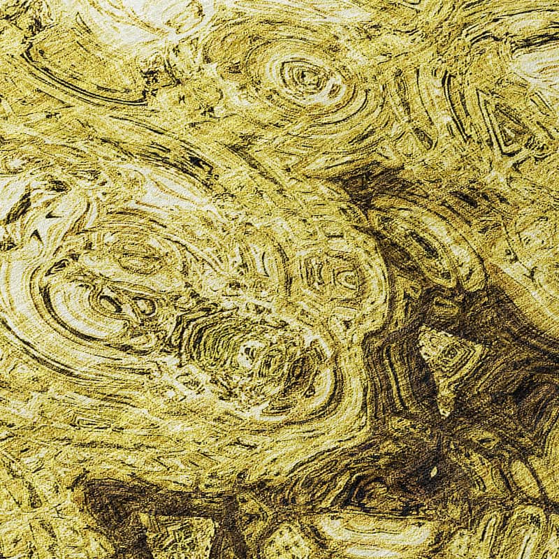 Machine Washable Indoor/ Outdoor Chantille Abstract Waves Rug