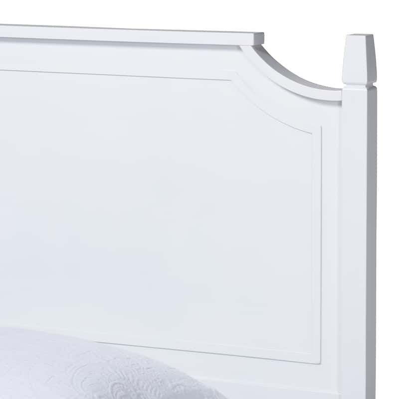 Mariana Classic and Traditional White Finished Wood Twin Size Platform Bed