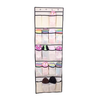 1Pc 20 Pockets Over the Door Hanging Shoe Organizer
