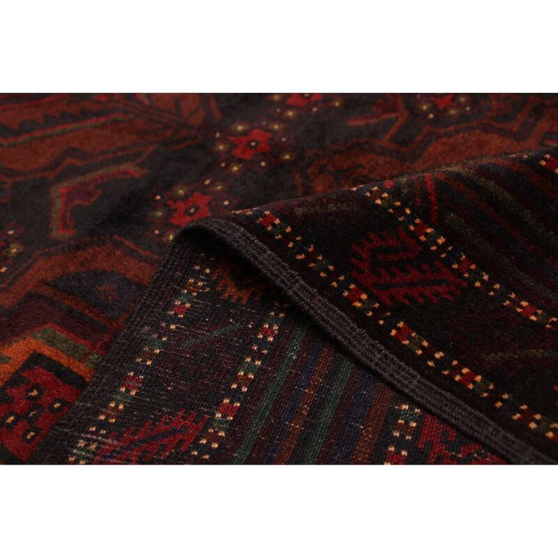 ECARPETGALLERY Hand-knotted Teimani Black, Brown Wool Rug - 3'7 x 6'3