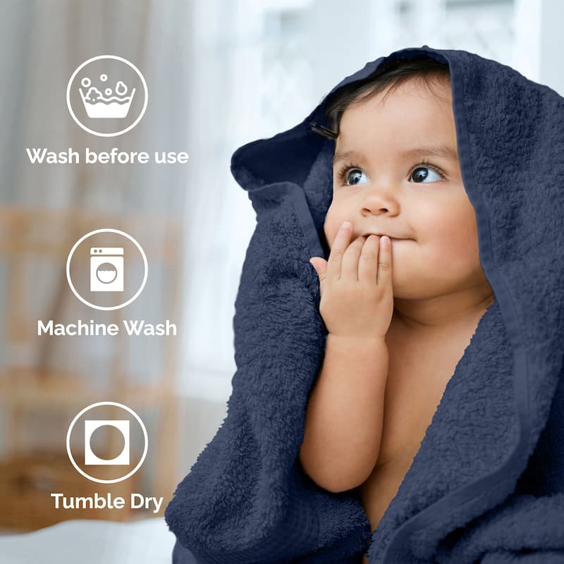 Superior Miami 100% Cotton 6-Piece Towel Set - Lightweight & Quick Drying