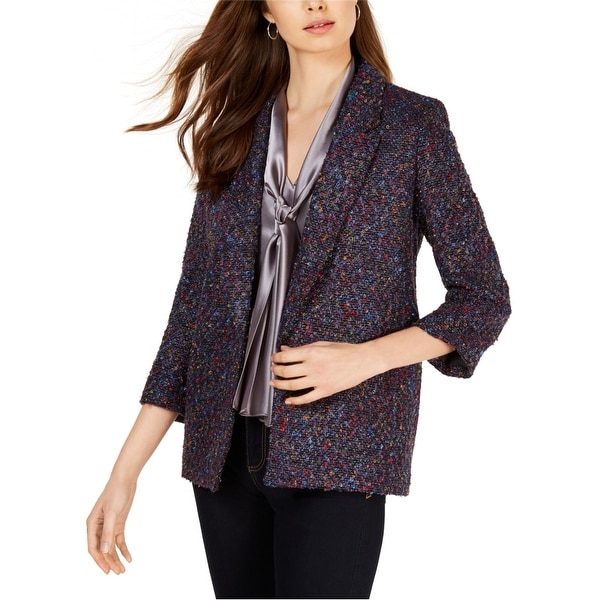 Nine West Womens Textured Blazer Jacket, multicoloured, Medium. Opens flyout.