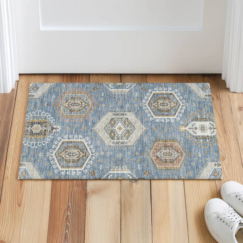 Machine Washable Indoor/ Outdoor Global Akron Chantille Rug