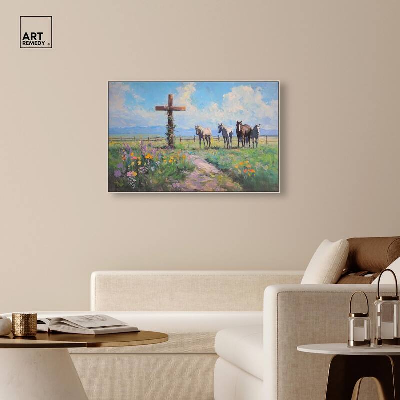 Faithful Pasture Canvas by Art Remedy