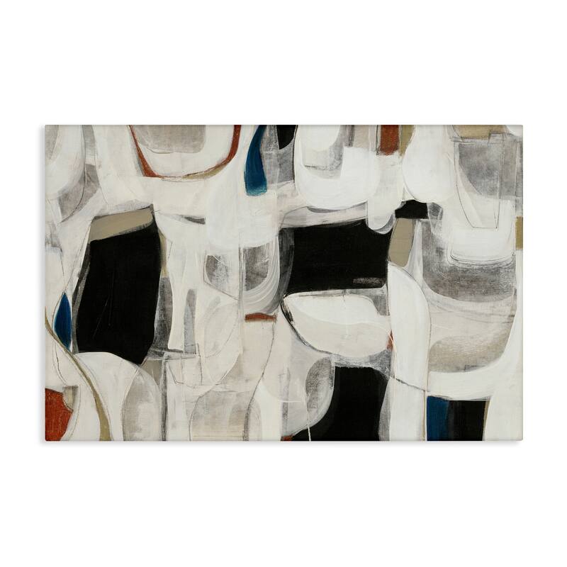 Stupell Dynamic Earthy Shapes Canvas Wall Art Design By Kippi Leonard - 24 x 16