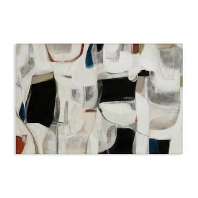 Stupell Dynamic Earthy Shapes Canvas Wall Art Design By Kippi Leonard