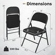 preview thumbnail 3 of 6, Gymax 6PCS Folding Chairs w/ Metal Frame PVC Leather Stackable Chairs