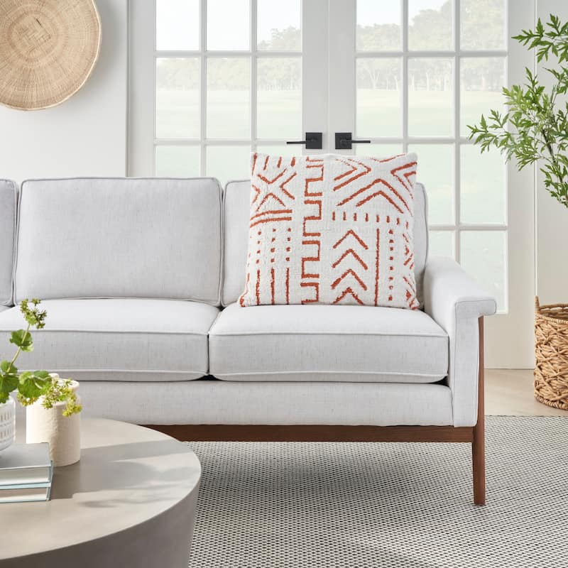 Mina Victory Life Styles Textured Geometric Boho Throw Pillow , ( 20" X 20" )