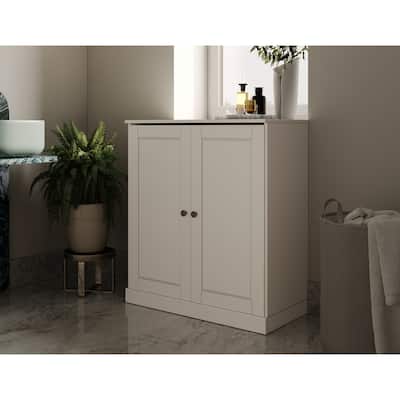 Palace Imports 100% Solid Wood 32" Bathroom Cabinet with Solid Doors and Adjustable Shelves