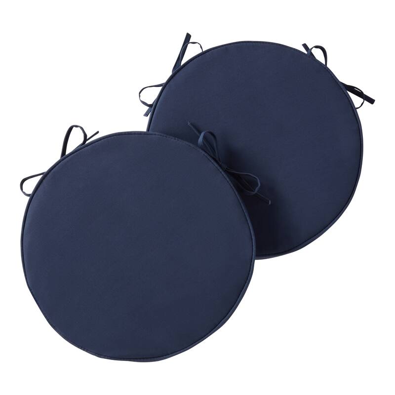 Greendale Home Fashions 18" Round Outdoor Chair Pad (Set of 2)