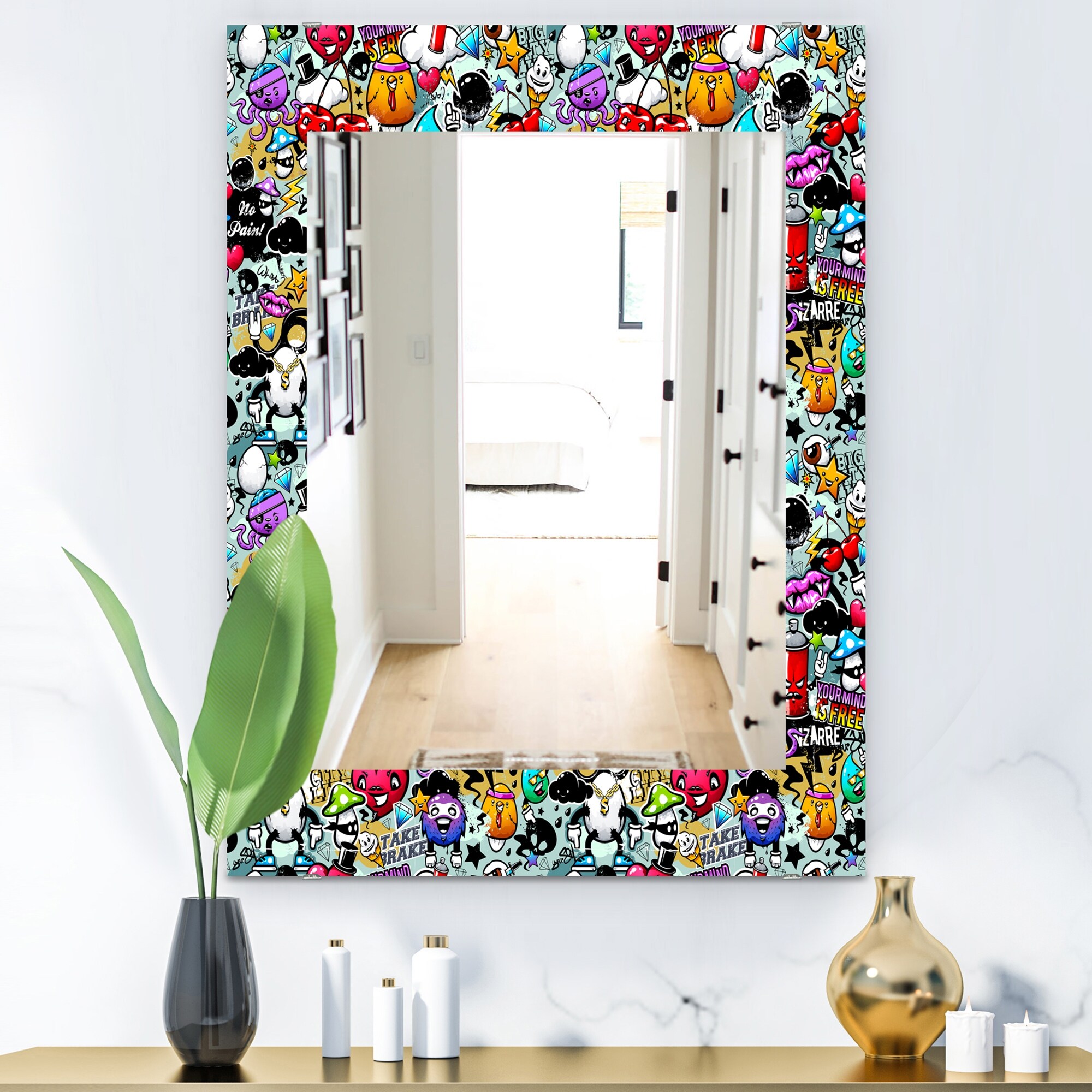 鏡 Wall Mirror Betsy Frame l KareDesign Kare Design Mirror Betsy Frame Metal 165x55 - buy at Galaxus