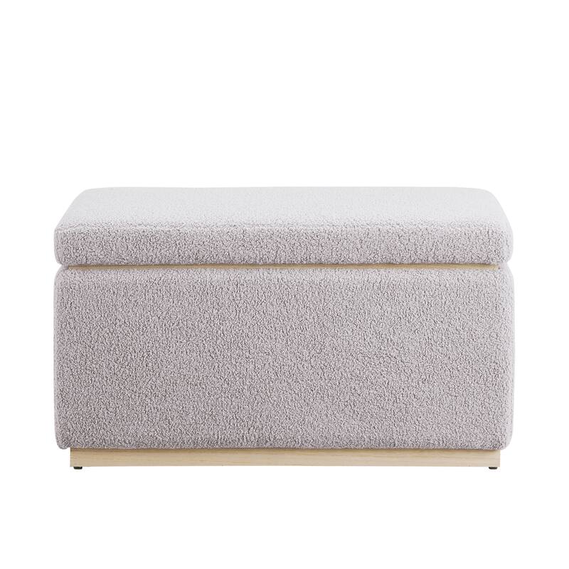 Rue Sherpa Rectangle Storage Ottoman