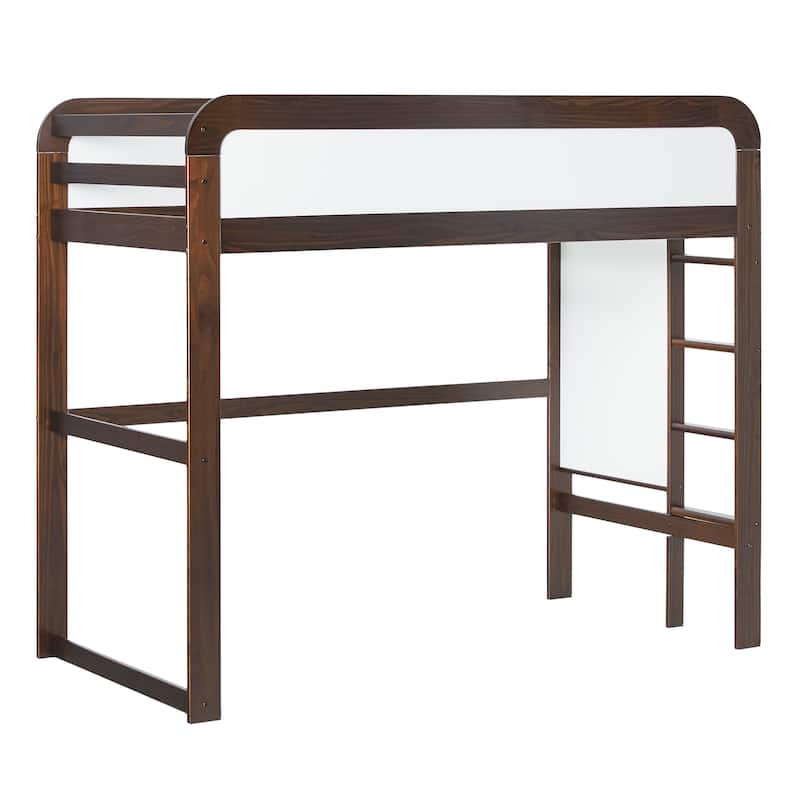 Walker Edison Twin Loft Bed with Ladder
