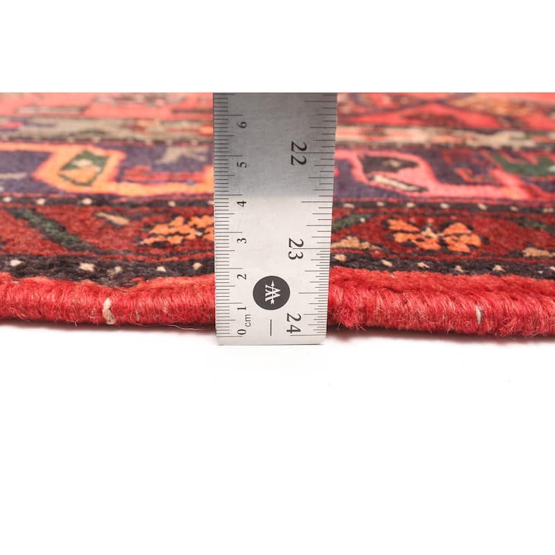 ECARPETGALLERY Hand-knotted Andelz Red Wool Rug - 4'2 x 7'8