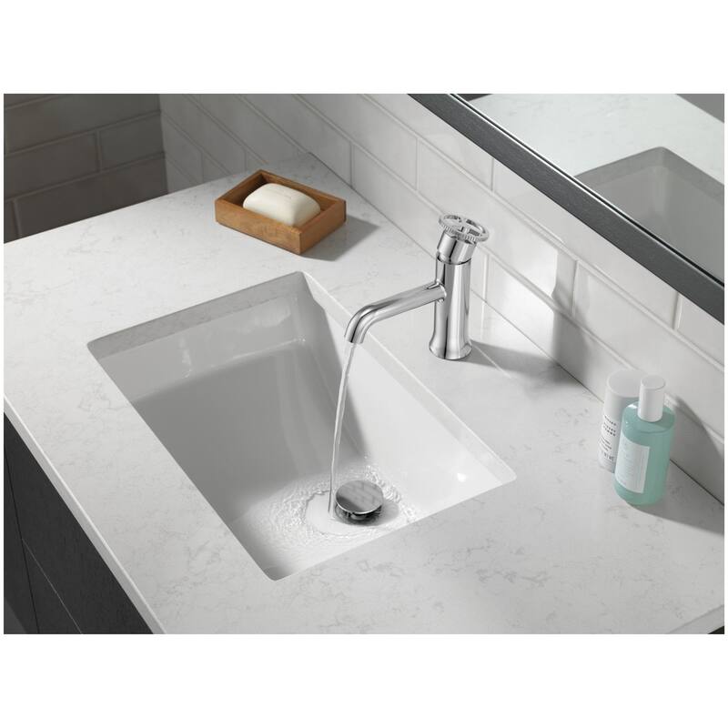 Delta 558-LPU-DST Trinsic 1.2 GPM Single Hole Bathroom Faucet Less