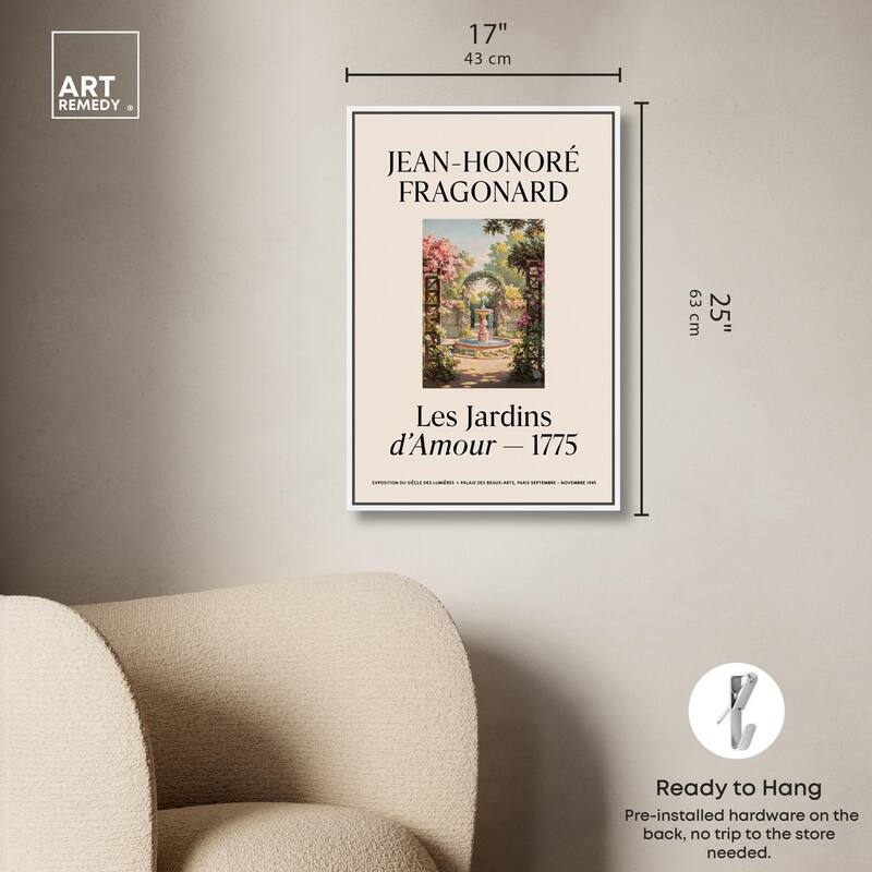 Romantic Gardens Canvas by Art Remedy