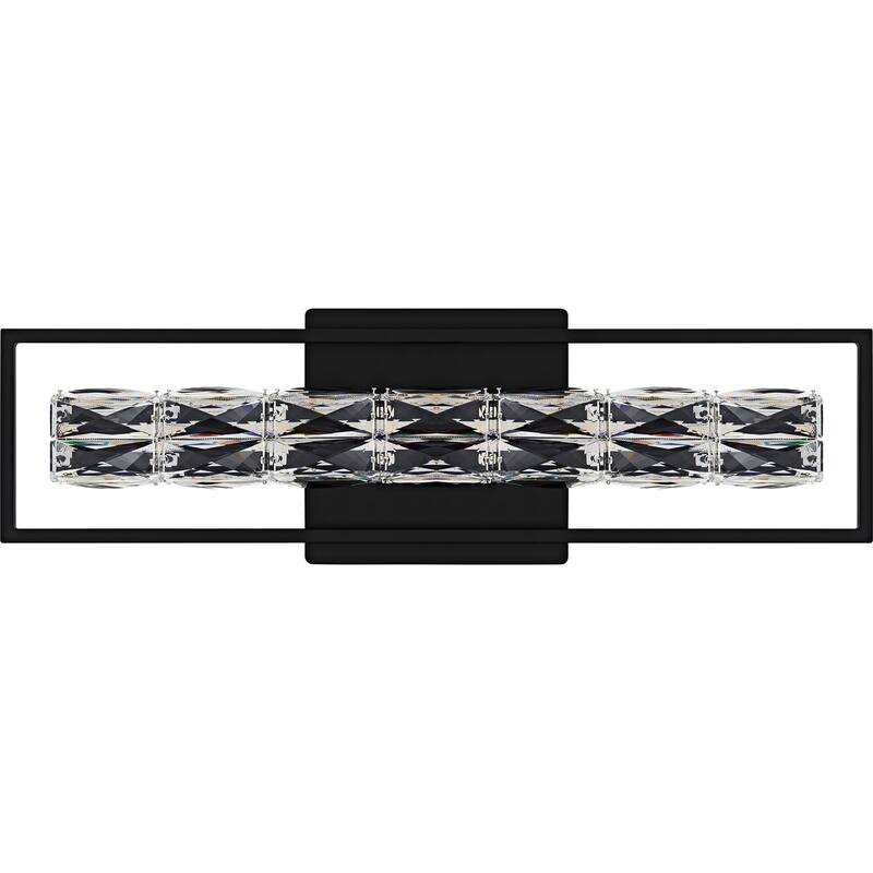 Dazzle Integrated LED Matte Black Bath Light with CCT Switch