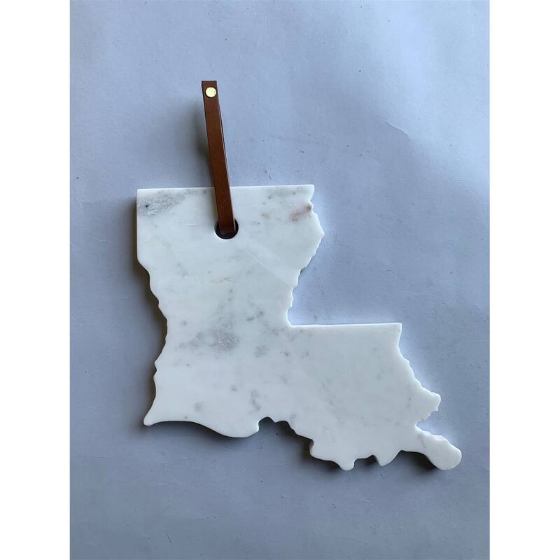 Lg Polished Marble "Louisiana" Cutting Board - A