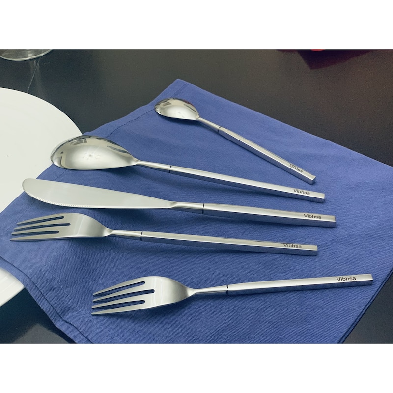 Vibhsa Stianless Steel Flatware 5 Piece Place Setting
